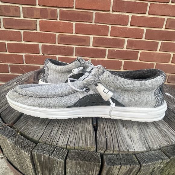 Hey Dude Wally Free Galaxy Gray Men’s Size 9 Slip On Loafers Casual Shoes - Picture 9 of 12